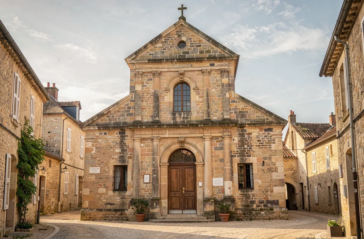 Façade d'une vieille mairie de village français