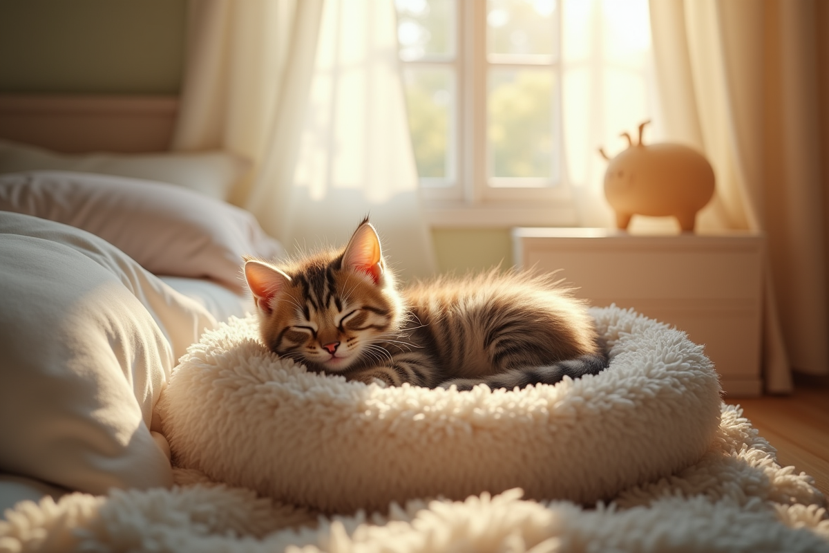 chaton sommeil
