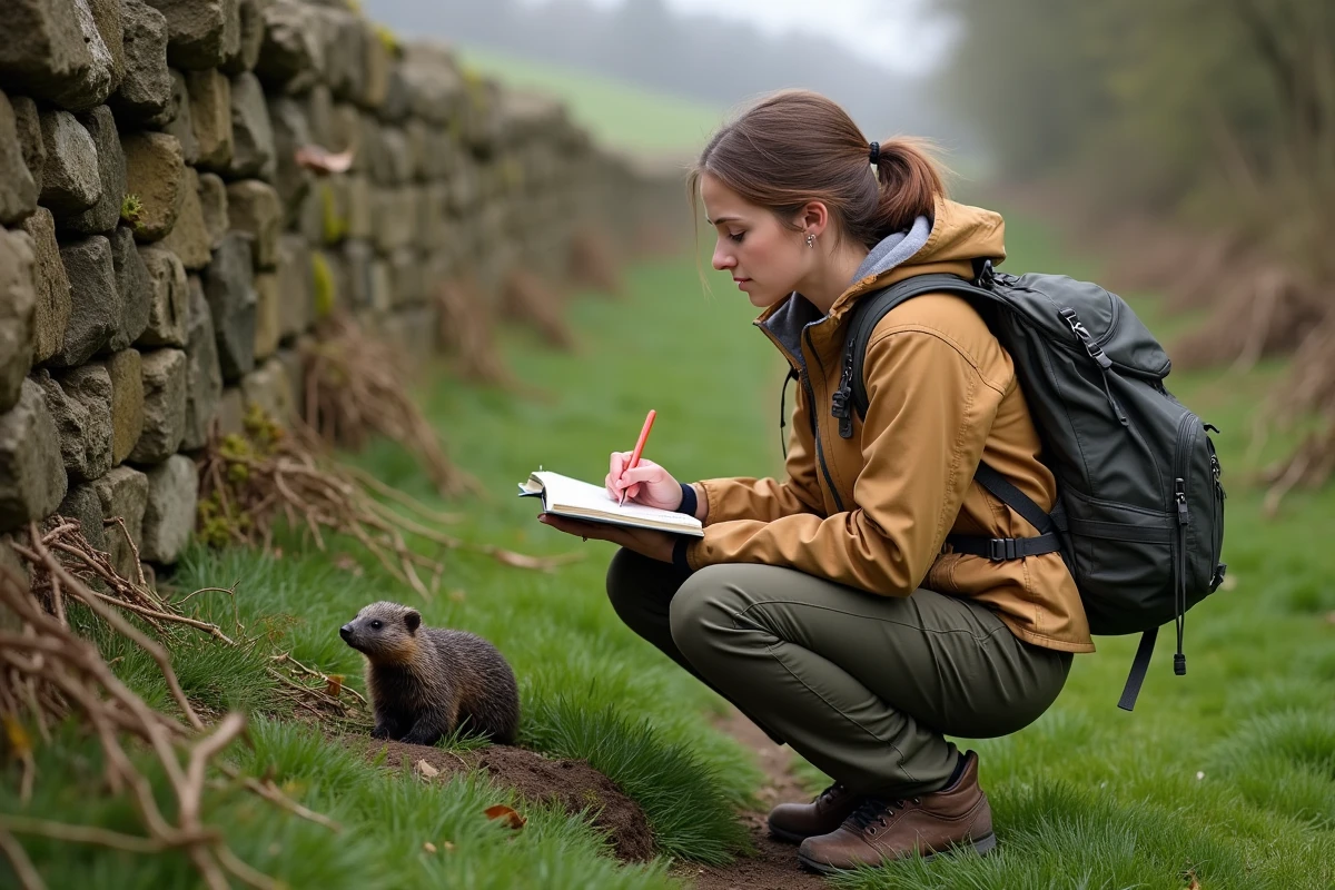 Jeune femme faisant des notes près d